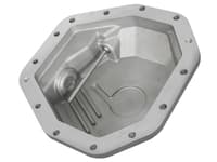 afe power street ser rear diff cover raw w/mach fin 2017-2021 ford diesel trucks v8-6.7l(td) dana m275-14 46-70350