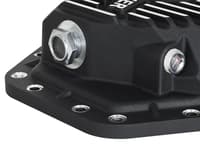 afe power pro ser rear diff cover black w/mach fins 2017-2021 ford diesel trucks v8-6.7l(td) dana m275-14 46-70352