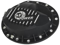 afe power pro series rear differential cover black w/machined fins 16-19 nissan titan xd(aam 9.5-14) 46-70362