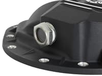 afe power pro series rear differential cover black w/machined fins 16-19 nissan titan xd(aam 9.5-14) 46-70362