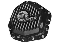 afe power rear diff cover black w/machined fins 17-21 ford f-350/f-450 6.7l (td) dana m300-14 (dually) 46-70382