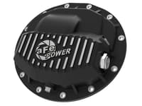 afe power pro series rear differential cover black w/ machined fins 13-20 ram diesel trucks l6-6.7l 46-70402