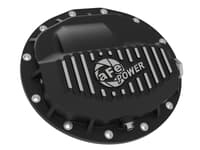 afe power pro series rear differential cover black w/ machined fins 13-20 ram diesel trucks l6-6.7l 46-70402