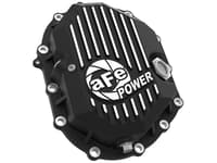 afe power 11-19 gm 2500-3500 aam 9.25 axle front differential cover black machined street series 46-71050b
