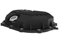 afe power 11-19 gm 2500-3500 aam 9.25 axle front differential cover black machined street series 46-71050b
