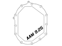 afe power 11-19 gm 2500-3500 aam 9.25 axle front diff cover black machined w/ 2 qts 75w90 oil 46-71051b