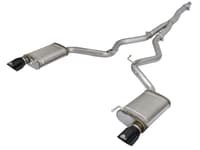 afe machforce xp exhausts cat-back ss-304 exh w/ black tips 15-16 ford mustang ecoboost 2.3l (t) 49-33084-b