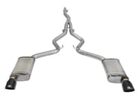afe machforce xp exhausts cat-back ss-304 exh w/ black tips 15-16 ford mustang ecoboost 2.3l (t) 49-33084-b