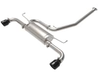afe power takeda 19-22 toyota rav4 l4-2.5l 304ss cb exhaust w/ black tips 49-36053-b