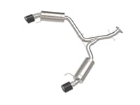 afe power takeda 06-13 lexus is250/is350 ss axle-back exhaust w/ carbon tips 49-36055-c