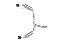 afe power takeda 06-13 lexus is250/is350 ss axle-back exhaust w/ carbon tips 49-36055-c