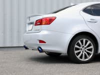afe power takeda 06-13 lexus is250/is350 ss axle-back exhaust w/ blue flame tips 49-36055-l