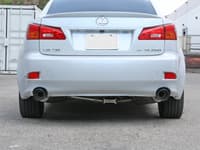 afe power takeda 06-13 lexus is250/is350 ss axle-back exhaust w/ blue flame tips 49-36055-l