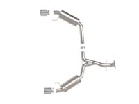 afe power takeda 06-13 lexus is250/is350 ss axle-back exhaust w/ polished tips 49-36055-p
