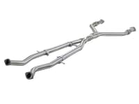 afe takeda 2.5in to 3in 304 ss y-pipe exhaust system 14-22 infiniti q50/q60 v6-3.0l (tt) 49-36131