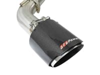 afe power takeda 2.5in 304 ss axle-back exhaust w/ carbon fiber tips 17+ infiniti q60 v6-3.0l (tt) 49-36133nm-c