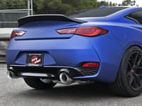 afe power takeda 2.5in 304 ss axle-back exhaust w/ polished tips 17-19 infiniti q60 v6-3.0l (tt) 49-36133nm-p