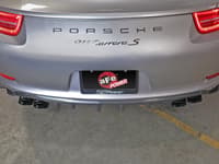 afe mach force-xp 12-16 porsche 911 3in to 2.5in 304 ss cat-back exhaust (excludes turbo models) 49-36406-1b