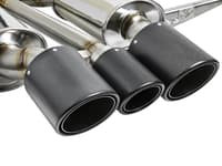 afe power takeda 2-1/2in to 2-1/4in 304ss catback dual-exit exhaust 17-21 honda civic type r w/cf tips 49-36616-c