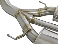afe power takeda 2-1/2in to 2-1/4in 304ss catback dual-exit exhaust 17-21 honda civic type r w/cf tips 49-36616-c