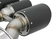 afe power takeda 2-1/2in to 2-1/4in 304ss catback dual-exit exhaust 17-21 honda civic type r w/cf tips 49-36616-c