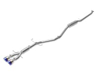 afe takeda 2.5in 304 ss cat-back exhaust system w/ blue tips 17-20 honda civic si sedan i4 1.5l 49-36619-l