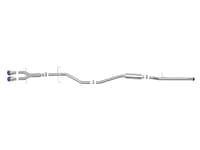 afe takeda 2.5in 304 ss cat-back exhaust system w/ blue tips 17-20 honda civic si sedan i4 1.5l 49-36619-l
