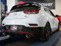 afe power axle back exhaust - 19-20 hyundai veloster n l4-2.0l (t) w/ polished tips 49-37007-p