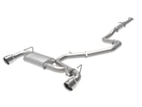 afe power cat back exhaust - 19-20 hyundai veloster n l4-2.0l (t) w/ polished tips 49-37008-p