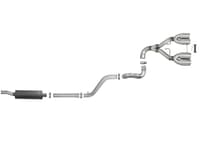 afe rebel series 2.5in 304 ss cat-back exhaust w/ polished tip 18-20 jeep wrangler (jl) 49-38073-p