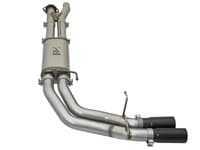 afe power rebel series 3in 409 ss cat back exhaust w/ black tips 17-20 ford f-150 raptor v6-3.5l 49-43091-b