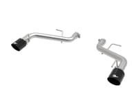 afe power mach force-xp 2.5in axle-back exhaust system 16-22 chevrolet camaro ss v8 6.2l - black 49-44118-b