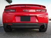 afe power mach force-xp 2.5in axle-back exhaust system 16-22 chevrolet camaro ss v8 6.2l - black 49-44118-b