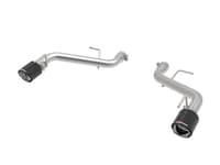 afe power mach force-xp 2.5in axle-back exhaust system 16-22 chevy camaro ss v8 6.2l - carbon fiber 49-44118-c