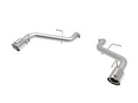 afe power mach force-xp 2.5in axle-back exhaust system 16-22 chevrolet camaro ss v8 6.2l - polished 49-44118-p
