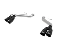 afe power mach force-xp 3in axle-back exhaust 16-22 chevrolet camaro ss v8 6.2l w/o mufflers - black 49-44119nm-b