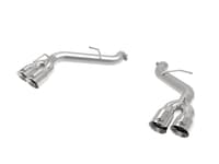 afe power mach force-xp 3in axle-back exhaust 16-22 chevy camaro ss v8 6.2l w/o mufflers - polished 49-44119nm-p