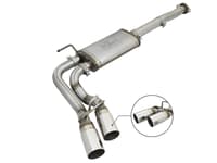 afe power rebel series 3in ss cat-back exhaust w/ polished tips 2005-2015 toyota tacoma v6-4.0l 49-46033-p