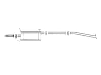 afe rock basher 2.5in 409 ss cat-back exhaust - 16-20 toyota tacoma l4-2.7l / v6-3.5l 49-46046