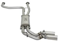afe power rebel series 2-1/2in 409 ss cat back exhaust w/ polished tips 17-22 nissan titan v8 5.6l 49-46126-p