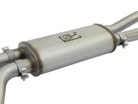 afe power rebel series 2-1/2in 409 ss cat back exhaust w/ polished tips 17-22 nissan titan v8 5.6l 49-46126-p