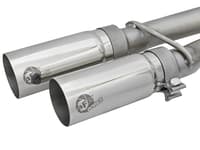 afe power rebel series 2-1/2in 409 ss cat back exhaust w/ polished tips 17-22 nissan titan v8 5.6l 49-46126-p