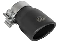 afe mach force-xp axle-back exhaust system w/black tip 18-22 jeep wrangler l4-2.0t / v6-3.6l 49-48070-1b