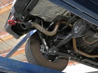 afe mach force-xp axle-back exhaust system w/black tip 18-22 jeep wrangler l4-2.0t / v6-3.6l 49-48070-1b