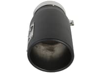 afe power diesel exhaust tip black- 4 in in x 5 out x 12 in long bolt on (right) 49t40501-b12