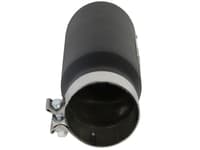 afe power diesel exhaust tip black- 4 in in x 5 out x 12 in long bolt on (right) 49t40501-b12