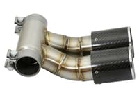 afe power 13-16 porsche cayman s / boxster s carbon fiber exhaust tip upgrade 49c36413-c