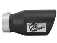afe power gas exhaust tip black- 3 in in x 4.5 out x 9 in long bolt on (black) 49t30451-b09