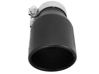 afe power gas exhaust tip black- 3 in in x 4.5 out x 9 in long bolt on (black) 49t30451-b09