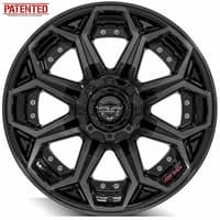 20x10 4play off-road 4p80 brushed black 8x170 -24mm